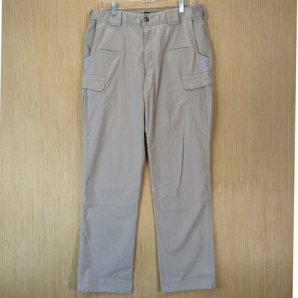 5.11 Tactical Series Mens Khaki Tan Ripstop Cargo Pants 34x34 Outdoor Work Wear